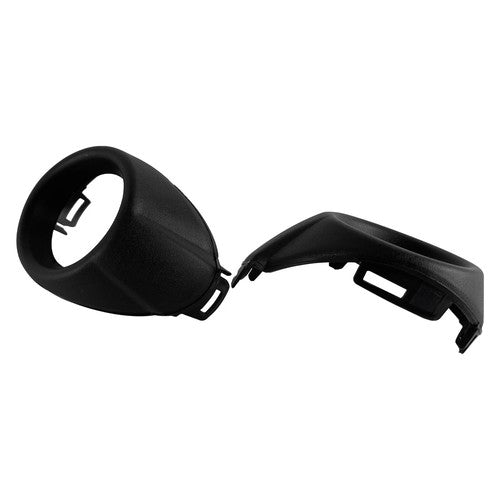 Pair Matte Black Front Bumper Fog Light Cover Bezels For 2012-2014 Ford Focus