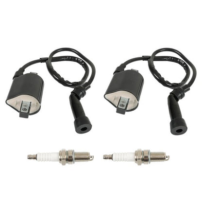 Solid Spare For Suzuki Intruder VS1400 1987-2009 2 x Ignition Coil & Spark Plug