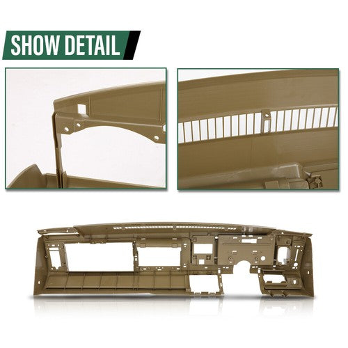 Solid Spare Fit For 1988-1994 Chevy GMC C/K Truck Suburban Blazer Dashboard Dash Core Beige