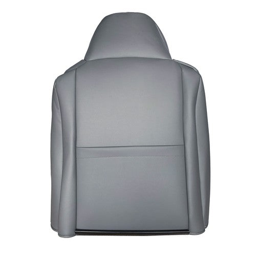 Driver Bottom & Top Perf Leather Seat Covers Gray For 2002 to 2007 Ford F-250