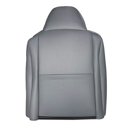 Driver Bottom & Top Perf Leather Seat Covers Gray For 2002 to 2007 Ford F-250