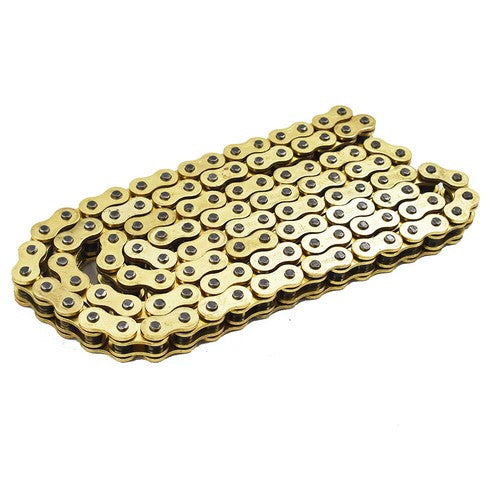 Solid Spare O-Ring Drive Chain Gold Color 520 x114 ATV Motorcycle 520 Pitch 114 Links