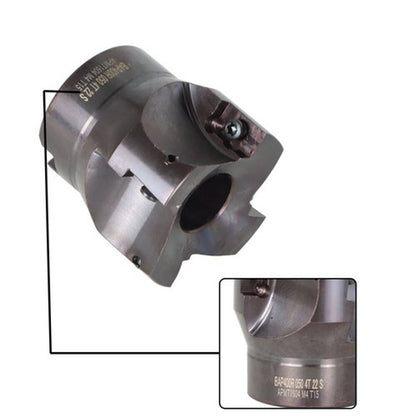 Solid Spare CNC End Milling +4Pcs APMT1604 Inserts R8 FMB22 Shank Mill Arbor and 400R 50MM
