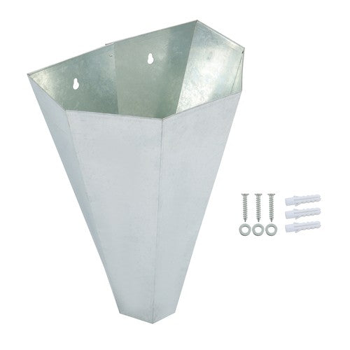Solid Spare 1 Pack Medium Size Chicken Cone Galvanized Steel Poultry Restraining Cone 8 lbs