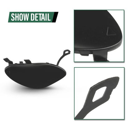 Solid Spare Fit For 17-20 Mercedes Benz E300 E350 E400 E450 Front Bumper Tow Hook Eye Cover