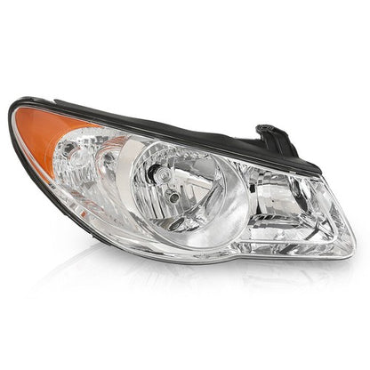 Solid Spare Fit For 2007-2010 Hyundai Elantra Clear Chrome Headlight Assembly Right Side