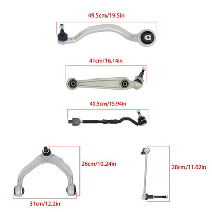 Solid Spare For BMW X5 E70 07-13 K620799 Front Control Arm Bar Link Tie Rod End Kit K620798