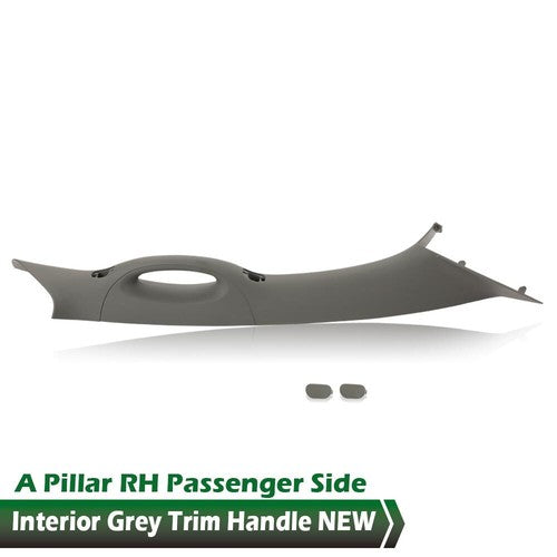 Solid Spare Fit For 04-08 Ford F150 A Pillar RH Passenger Side Interior Grey Trim Handle