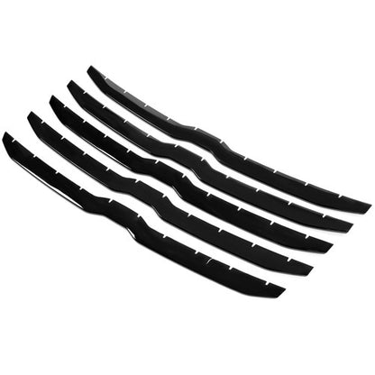 Solid Spare Gloss Black Grille Cover Insert Grill Overlay Trim For 2019-2023 Dodge Ram 1500