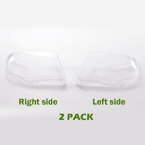 Solid Spare Fit For 2005-2011 Toyota Tacoma Headlight Replacement Lens Clear Left & Right