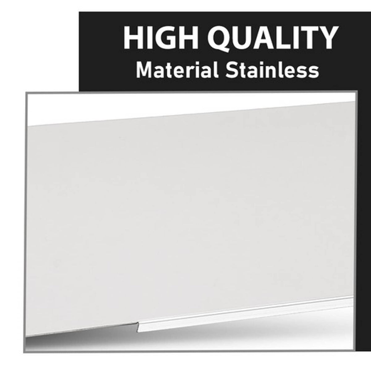Solid Spare 8" Chopped Window Trim Fit For 2013+ Kenworth T680/T880 - Stainless Steel