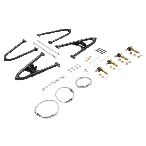 Solid Spare +2+1 Front A-Arms for Honda TRX450R w/ Braided Brake Lines & Clamps 04 05 06 07