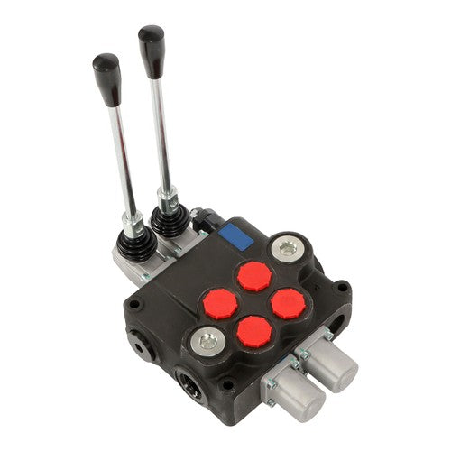 Solid Spare 2 Spool Hydraulic Directional Control Valve Open Center 32 GPM 3600 PSI NEW!