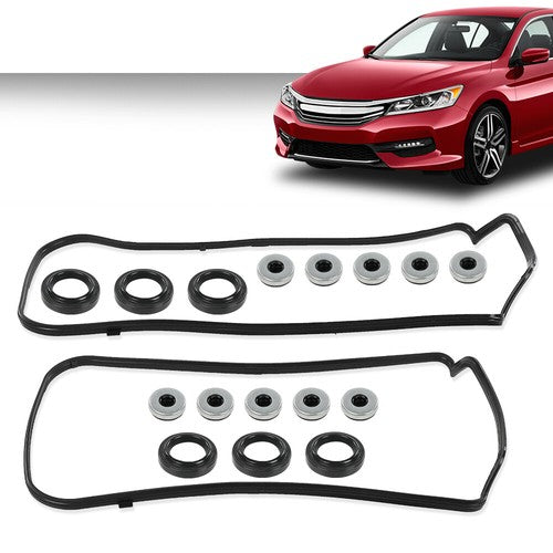 Solid Spare Valve Cover Gasket Seals Set Fit For 08-17 HONDA ACCORD ODYSSEY ACURA 3.5L V6