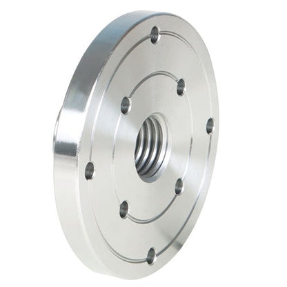 Solid Spare 4 Inch Steel Wood Lathe Face Plate 1 Inch x 8TPI Threaded with Locking