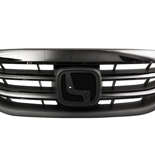 For 2011 2012 Honda Accord Front Bumper Upper Gloss Black Mesh Grill Grille