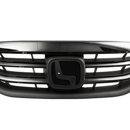 For 2011 2012 Honda Accord Front Bumper Upper Gloss Black Mesh Grill Grille