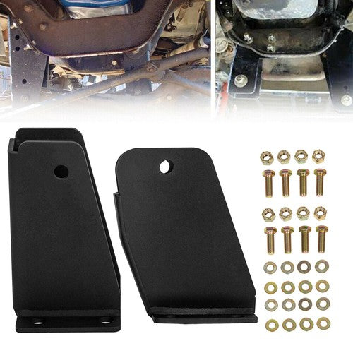Solid Spare 2-3" Lifts 2Pcs Front Axle Pivot Drop Bracket Kit for 80-98 Ford F250 4X4 4WD
