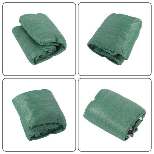 Solid Spare dark green 6FTx50FT garden privacy fence heavy duty barrier net with zip ties