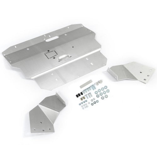 Solid Spare Aluminum Lower Skid Plate Silver Fit 96-03 04 05 06 07 08 Audi A4 S4 B5 B6 B7