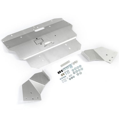 Solid Spare Aluminum Lower Skid Plate Silver Fit 96-03 04 05 06 07 08 Audi A4 S4 B5 B6 B7