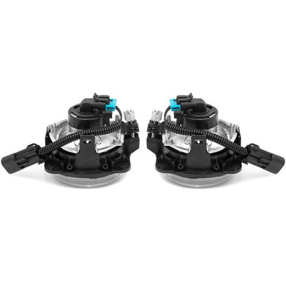 Solid Spare FOR 2000-2004 Ford F-150 Harley Davidson Fog Lights Lamps W/Bulbs Right & Left