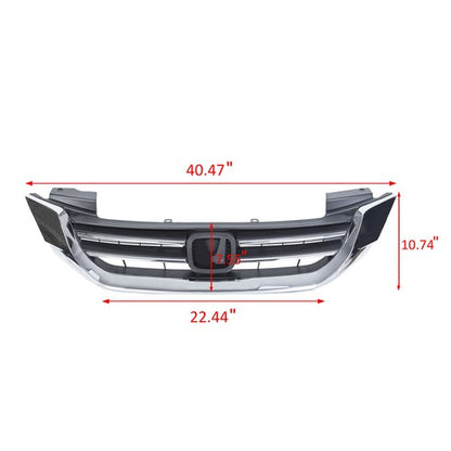 Solid Spare Chrome Front Upper Bumper Radiator Grille for Honda Accord Sedan 2013 2014 2015
