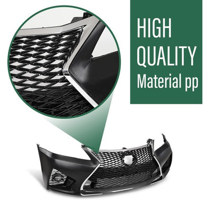 Solid Spare Front Bumper Full Kit Fit For 13-15 Lexus GS GS350 GS450 Conversion to 16+ GS F