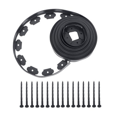 Solid Spare Lawn Border L-shaped Lawn Garden Edging Kit With Anchoring Spikes No Dig