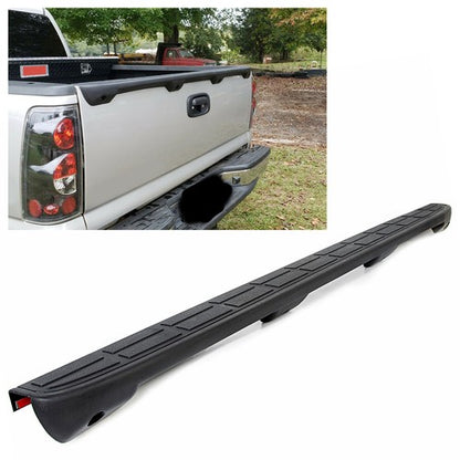 Solid Spare Tailgate Spoiler Cap Molding Top Protector For 1999-2007 Silverado Sierra Black