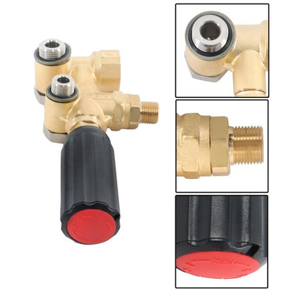 Solid Spare 5.5 GPM 3650PSI 3/8 Unloader with Mounting Bolt Set for Pressure Pump RR, RK, XM