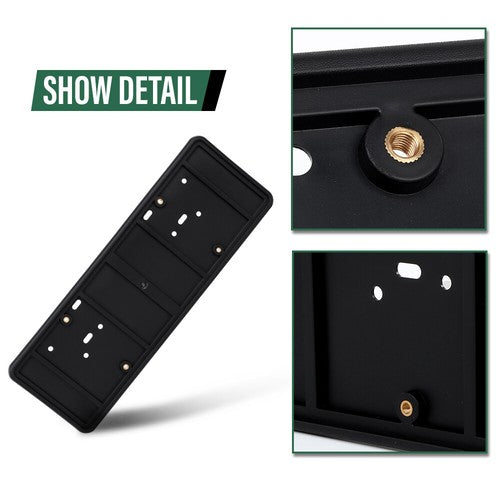 Solid Spare Fit For 2013-2021 Jeep Dodge Chrysler Bumper License Plate Mounting Bracket