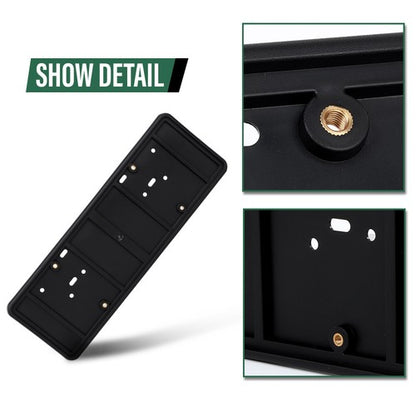 Solid Spare Fit For 2013-2021 Jeep Dodge Chrysler Bumper License Plate Mounting Bracket