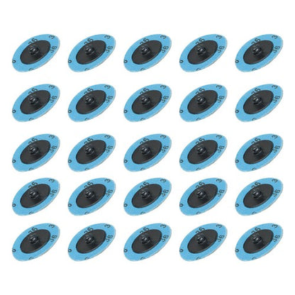 Solid Spare 25 Pcs 2" 36 Grit Zirconia + Grind Aid Quick Change Sanding Discs Type