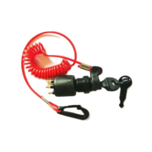 Solid Spare Ignition Key Switch w/Lanyard 5005801 175974 for Johnson Evinrude Boat