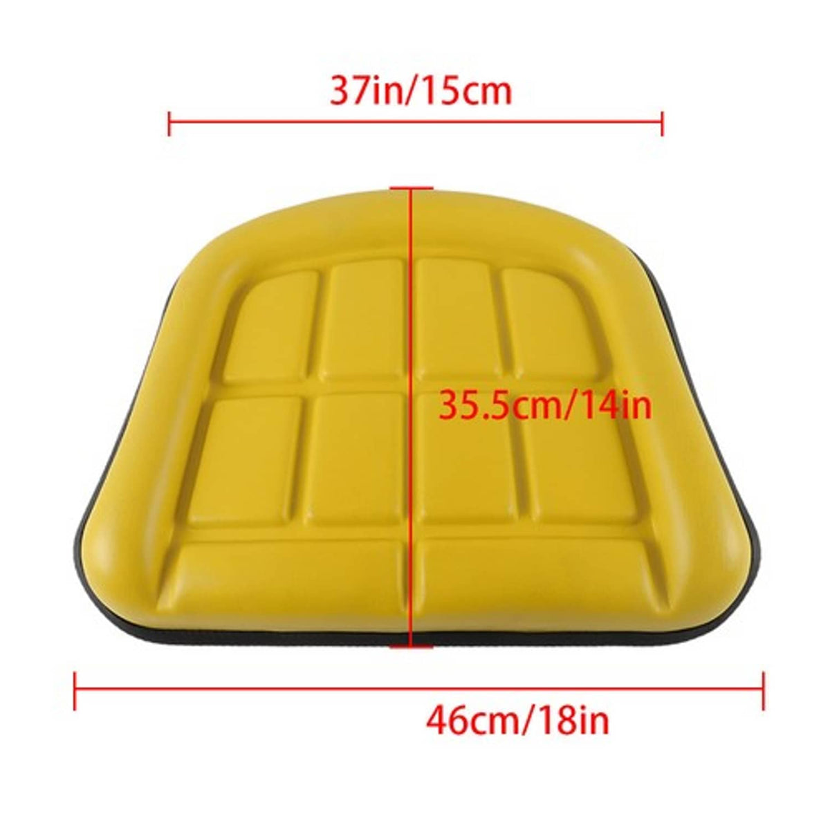 Solid Spare New 2 Piece Yellow Seat Cushion Set For John Deere 2030 2040 2440 2640 2350 2550