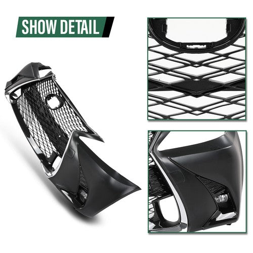 Solid Spare Front Bumper Kit Fit For 2006-2013 Lexus IS250 IS350 Conversion to GS F-Sport