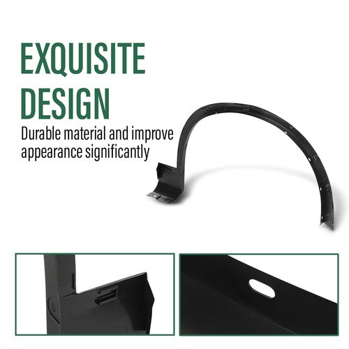 Solid Spare Front Fender Flare Trim Molding Left & Right Side Fit For 2011-2018 BMW X3 X4