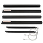 Solid Spare 2 Sided Tailgate Utility Trailer Gate & Ramp Lift Assist System 350 Pounds Black