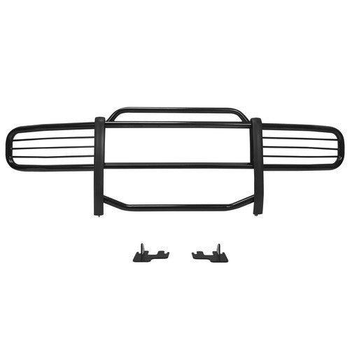 Solid Spare For 2006-2011 Hummer H3 Brush Grill Grille Guard in Black Brush Bumper