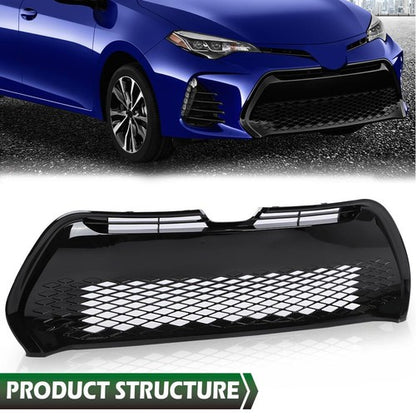 Solid Spare Front Bumper Lower Grille Grill Fit For 2017 2018 2019 Toyota Corolla SE XSE