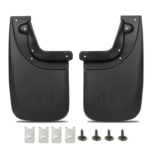 Solid Spare Fit For Toyota Tacoma 05-15 Splash Guards Mud Flaps Rear W/ Wheel Clips 2pcs