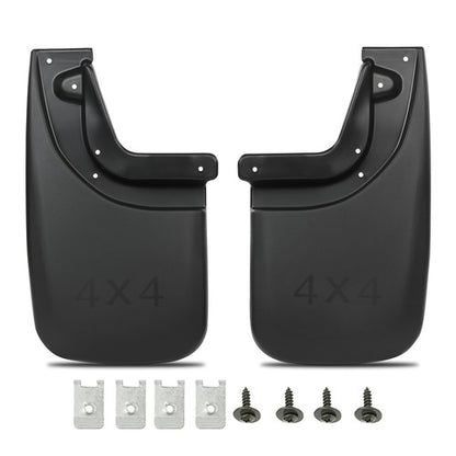 Solid Spare Fit For Toyota Tacoma 05-15 Splash Guards Mud Flaps Rear W/ Wheel Clips 2pcs