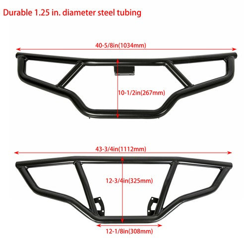 Solid Spare Brush Guard Bumper Set Front & Rear For Polaris Sportsman 570 EPS 2016-2020