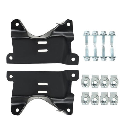 Solid Spare For 2007-2010 Chevy Silverado 2500HD 3500HD Front Bumper Bracket Compatible 2PCS