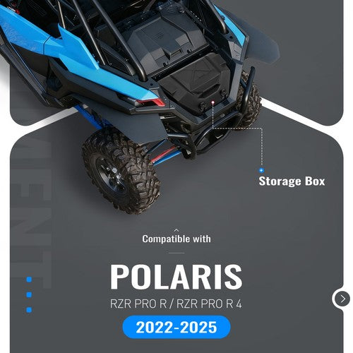 Solid Spare 36QT Rear Cargo Tool Storage Box For Polaris RZR Pro R 4 2022-2025 #2884236