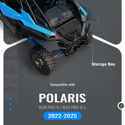 Solid Spare 36QT Rear Cargo Tool Storage Box For Polaris RZR Pro R 4 2022-2025 #2884236