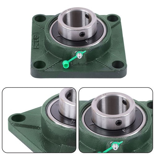 Solid Spare UCF208-24 1-1/2" Bore 10PCS Pillow Block Flange Bearing 4 Bolt Self-Alignment