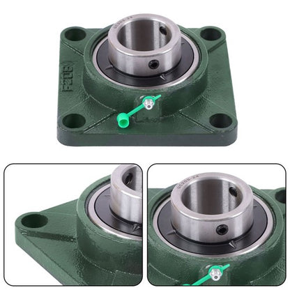 Solid Spare UCF208-24 1-1/2" Bore 10PCS Pillow Block Flange Bearing 4 Bolt Self-Alignment