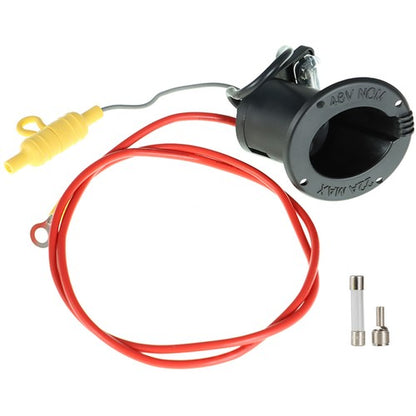 Solid Spare For Club Car Golf Cart 48 Volt Charger Receptacle And Fuse Kit 101802101